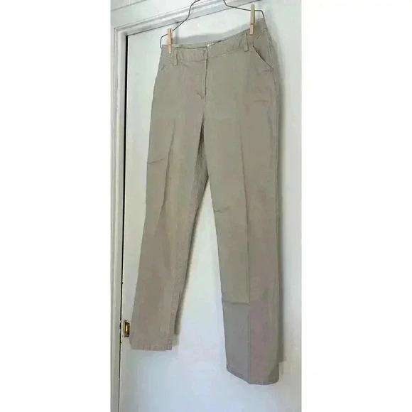 Christopher And Banks Pants Women’s Size 6 Tan Stretch Straight Leg - Picture 1 of 14